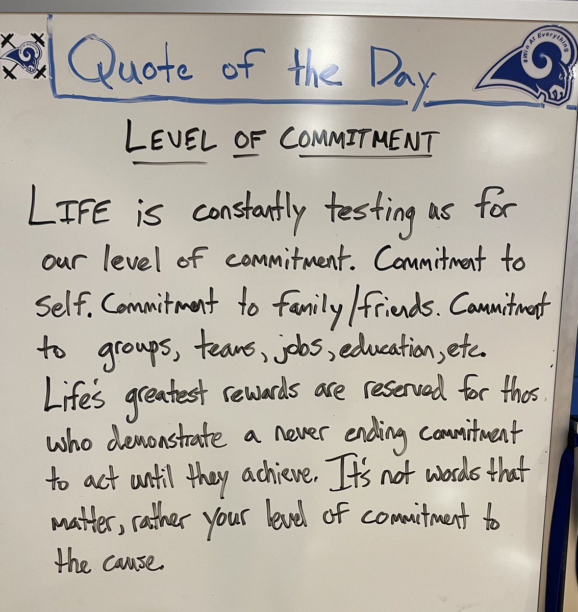 What is your level of commitment?