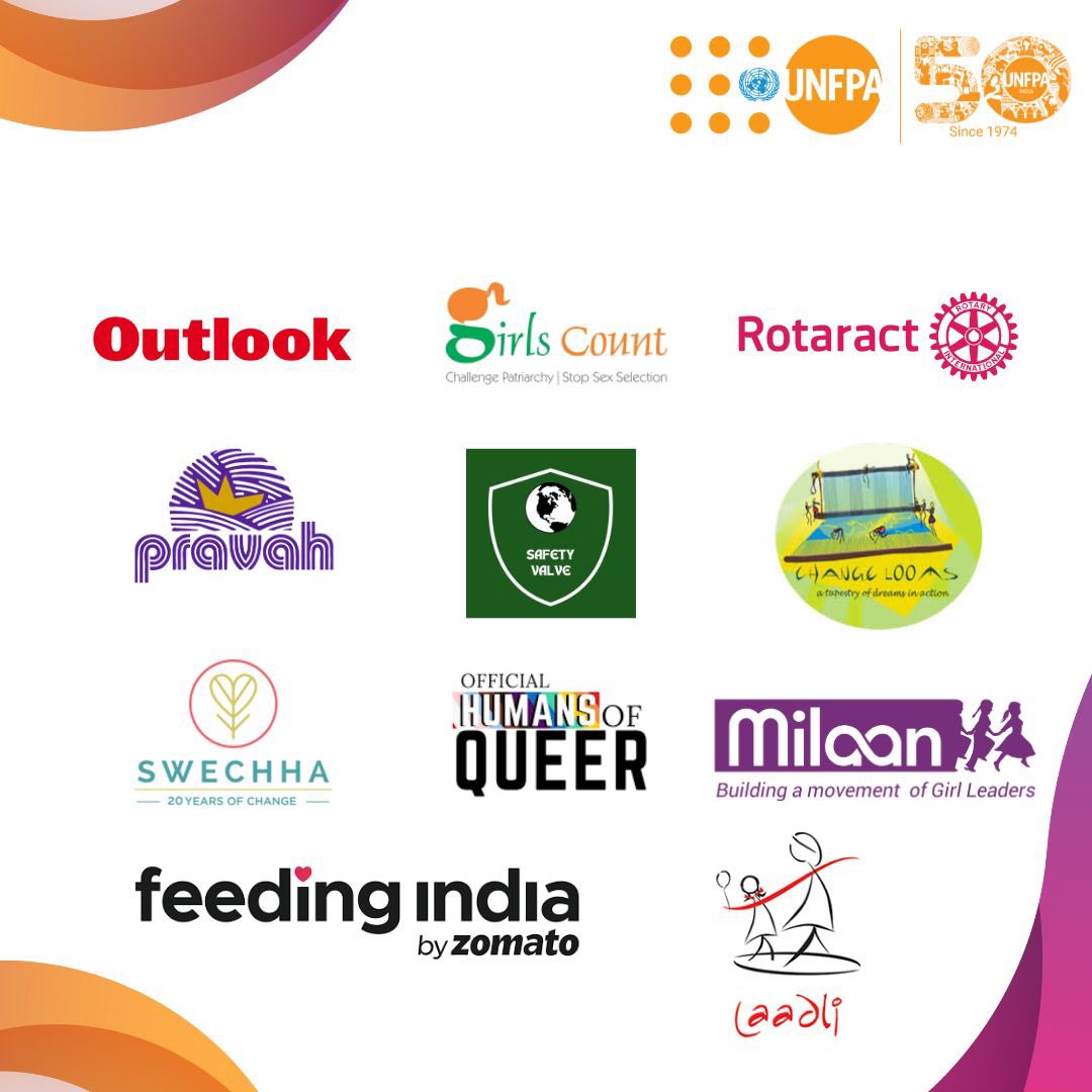 UNFPAIndia's tweet photo. A big shout out to all the organisations that participated in our celebration of 50 years of #UNFPA in India! 🇮🇳

Let us continue to raise awareness about rights and choices and make a difference by advocating for equality and empowerment for all.🙌

#UinUNFPA | #UNFPAIndiaAt50 https://t.co/knfxXvfoSO