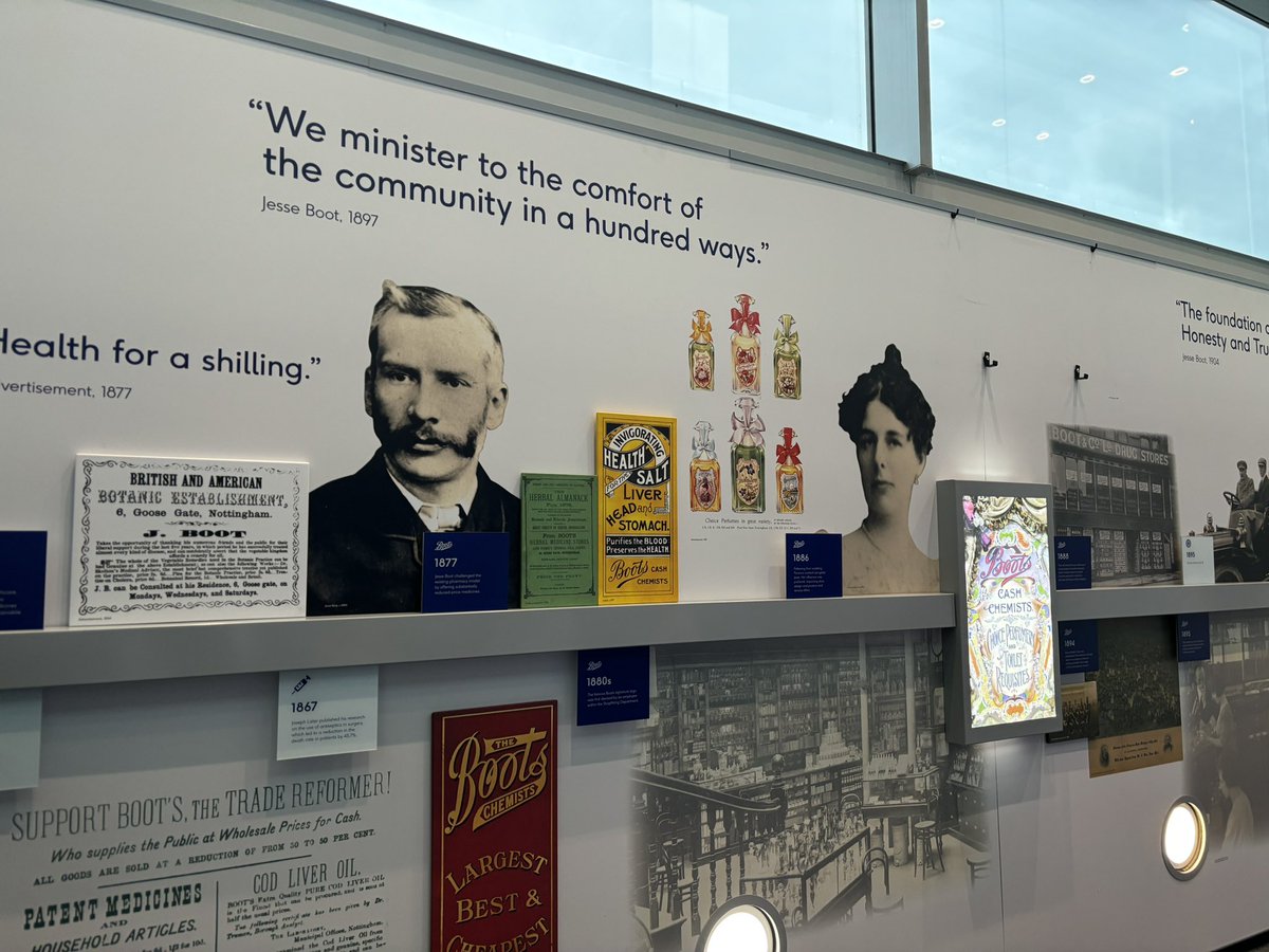 Fascinating to learn about the history of @BootsUK and the commitment of founders John and Jesse Boot to the welfare of the communities they served.