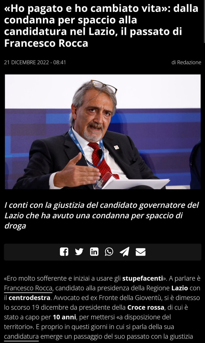 @marcomarsilio @VitoBardi Foto da incorniciare. Tutti indagati, e uno condannato per spaccio di eroina, mica cazzi...
Le vostre risorse sono da codice penale...
W la Santanchè che porta soldi😁😁😁