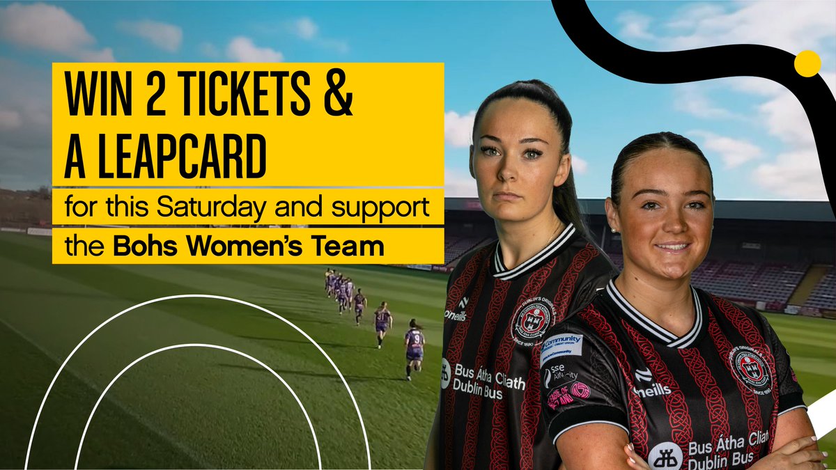 We are giving away 2 adult tickets to watch @BFCdublin Women’s team take on @TreatyUnitedFC this Saturday in Dalymount Park and a Leapcard to get you there. RT with #DBFreebie for your chance to #win.