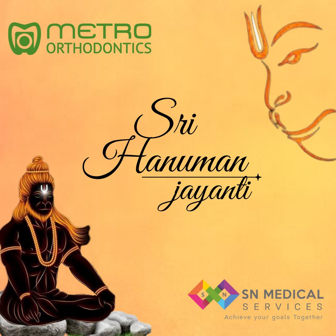 Sri Hanuman Jayanti
.
.
#hanumanjayanti #jaishreeram #hanumanji #metroorthodontics #SNMedicalServices #Endodontics #Dentalproducts #dental #dentalcare #implant #invisalign #smiledesign #beauty #orthodontist #dentists