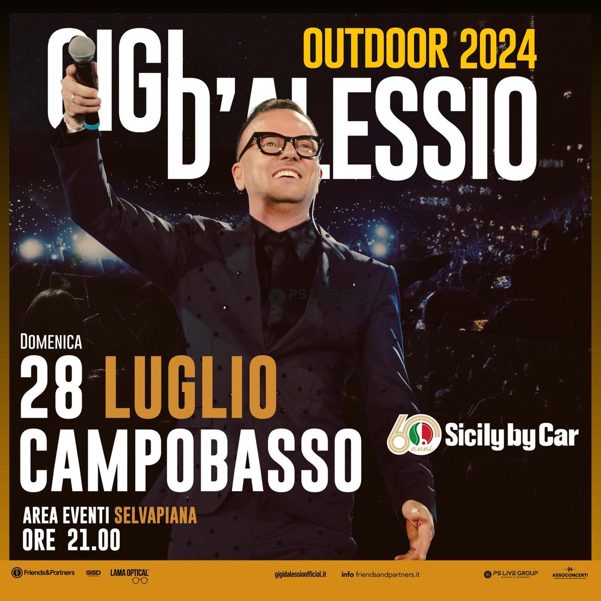 Gigi D'Alessio a Campobasso!
Emozioni e musica il 28 Luglio 2024 all'Area Eventi Selvapiana.

Biglietti disponibili su Ciaotickets! ⬆️

#gigidalessio #campobasso #molise #ciaotickets