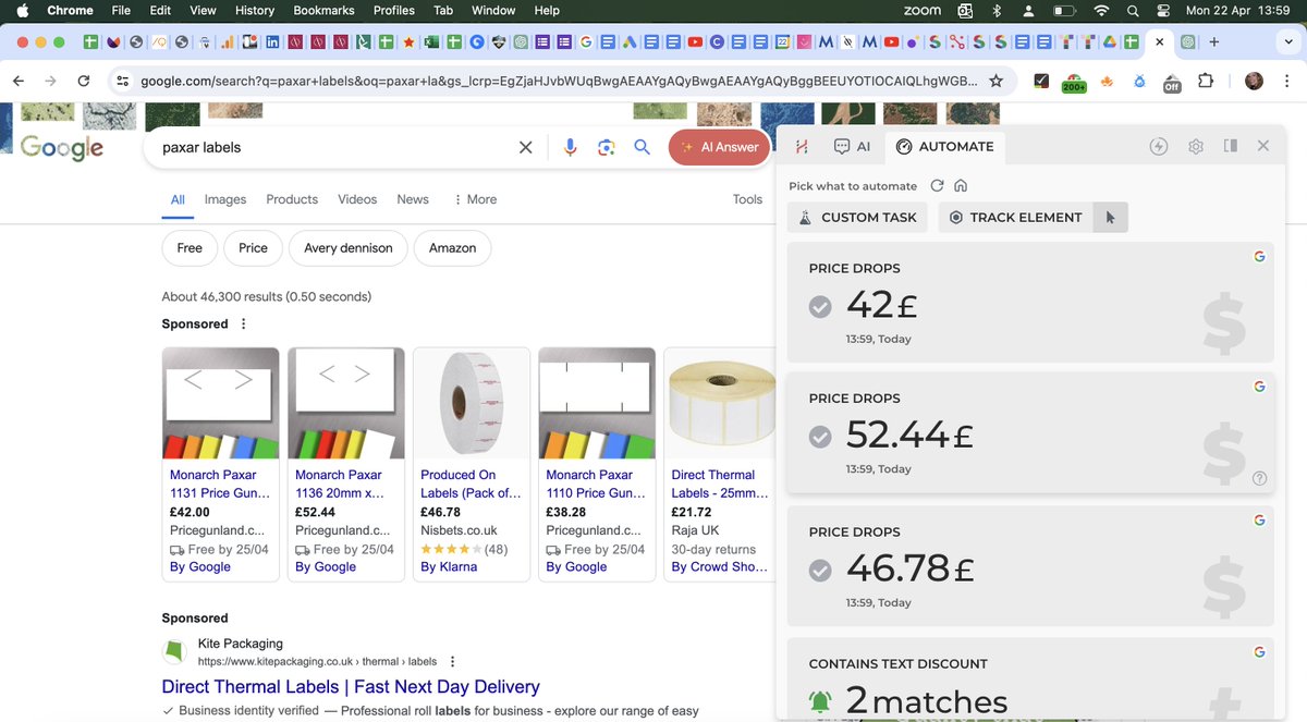 katebarlow's tweet photo. Yesterday I updated my Chrome browser and Google is now offering the option of receiving AI powered results. I assumed this would be provided by Gemini but it's asked me to login to ChatGPT. Has anyone else seen this? https://t.co/tpTpk8hffG