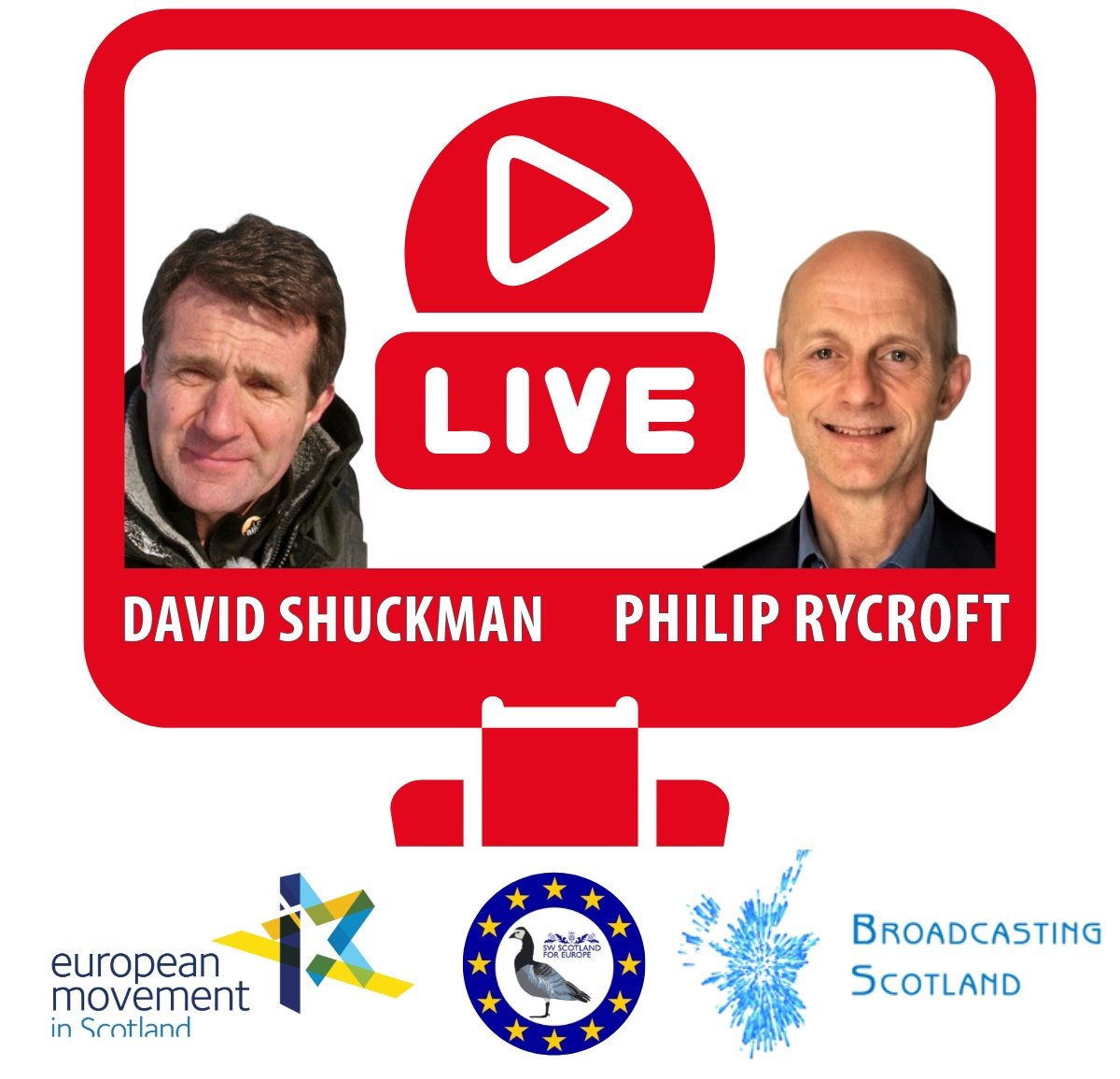 Our event with Philip Rycroft @Kirkbytop and @DavidShukman in Dumfries has now sold out. But thanks to our friends at @broadcastscot you will be able to watch it live on @YouTube 🗓 Sat - 27th April ⏰ 12 noon (BST) 📺youtube.com/watch?v=8JuAep…