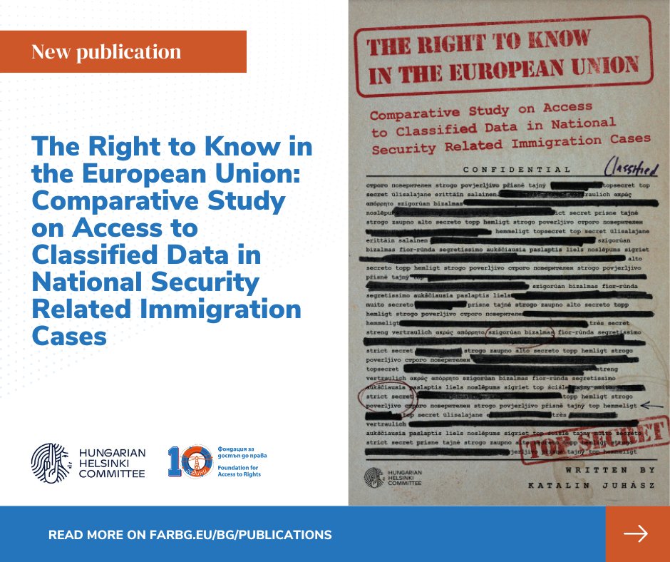 🙌 Check out the comparative analysis of the laws and practices of EU Member States concerning their compliance with the standards laid out by the ECtHR and CJEU jurisprudence on invoking national security grounds in immigration cases.