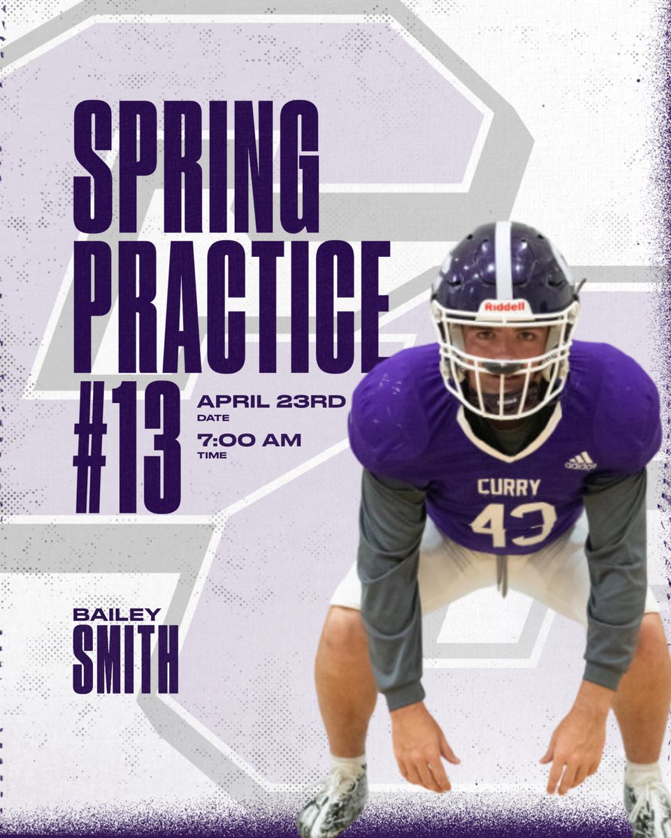 Spring Practice 1️⃣3️⃣ this morning‼️

#PurpleREIGN ☔️
#d3fb