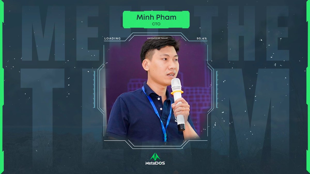 Meet the @MetaDOS Team! MetaDOS is pleased to introduce our talented CTO, Minh Pham, a passionate game programmer with over 7⃣ years of hands-on experience! ⚙️ 💎 Co-Founder at Heallios. 💎 Game Developer @wolffungame Game Developer at Diffcat. 💎 Founder at Unity Vietnam…