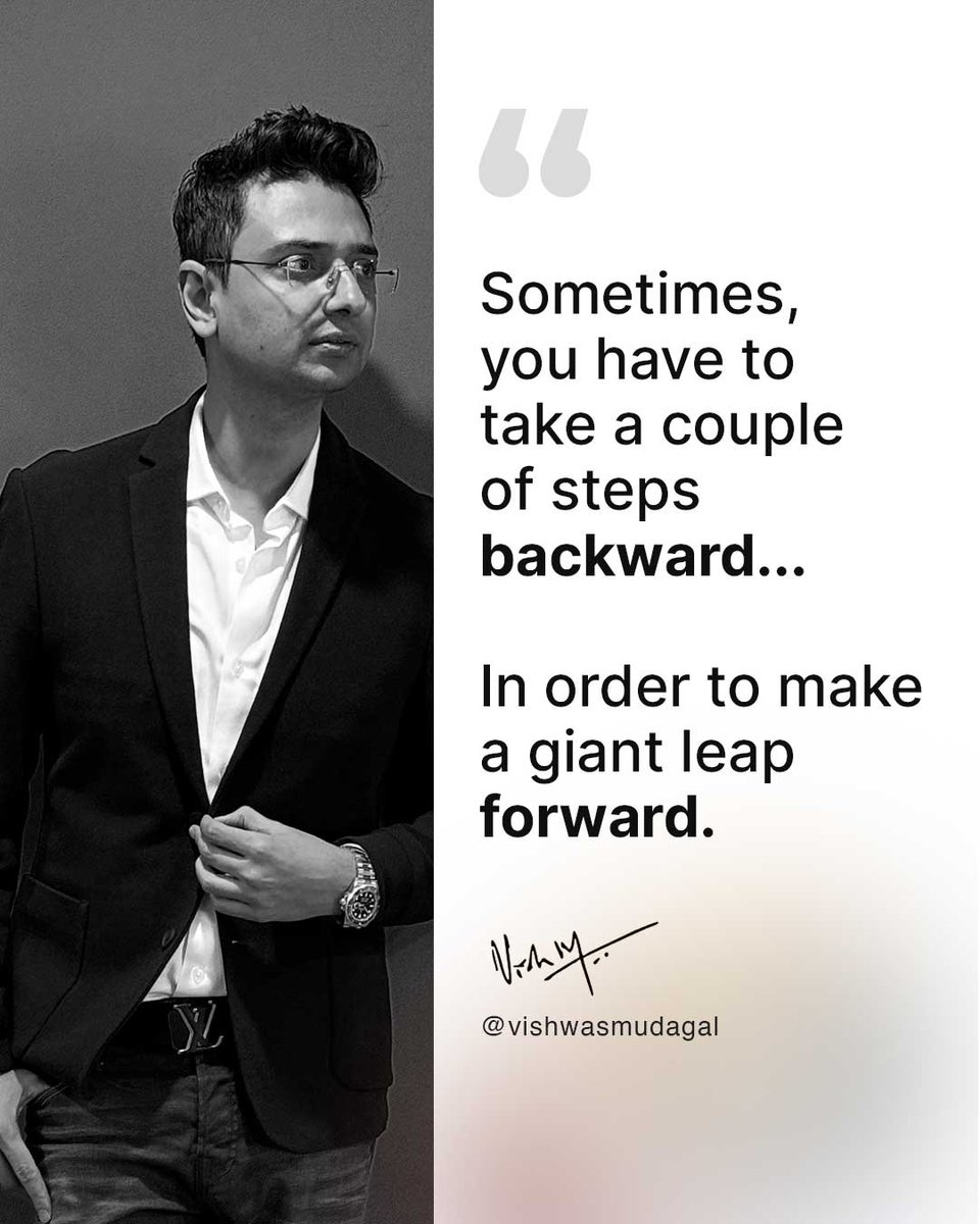 Are you prepared to take the leap? Comment YES if you are. Follow @vishwasmudagal for a daily dose of #inspiration #motivation #careeradvice #lifehacks #passion #successtips #businesstips and much more!!!