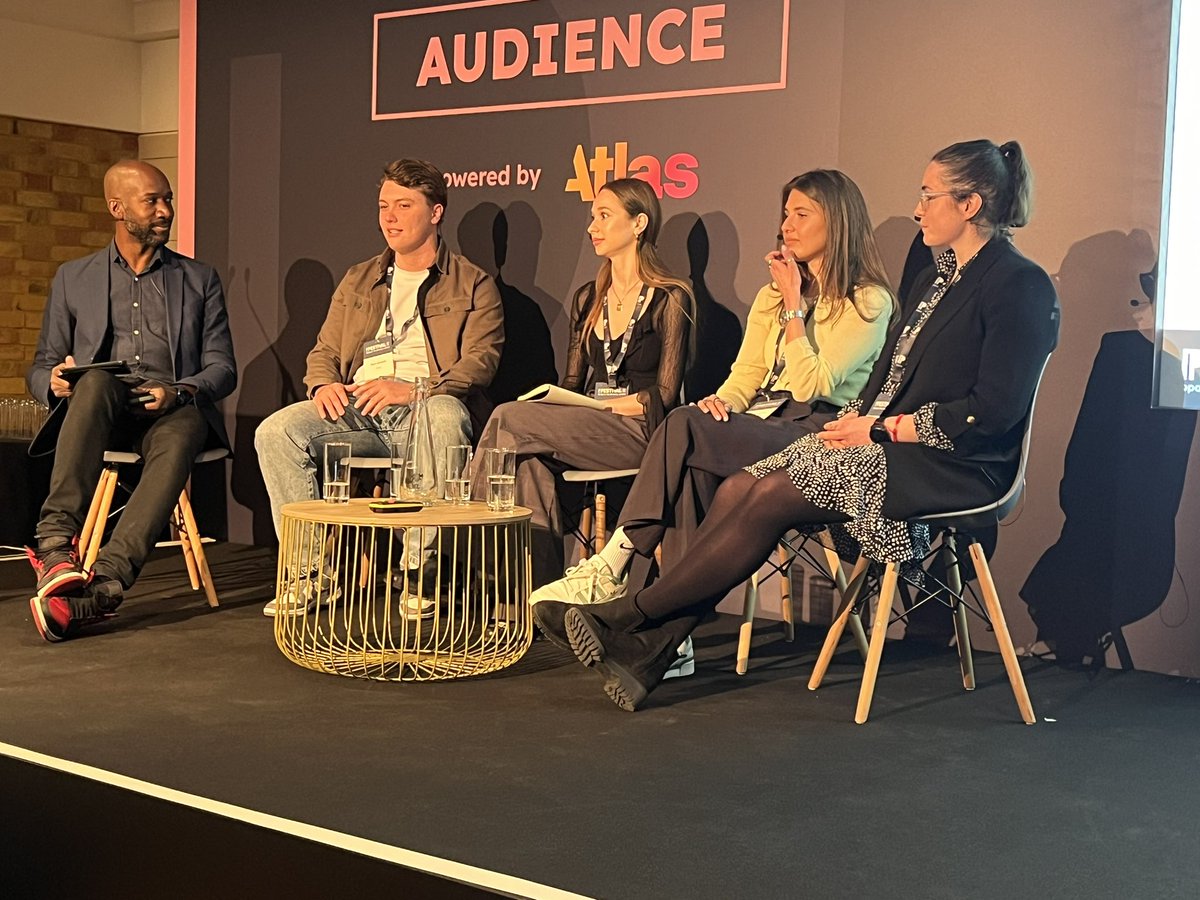 What the next generation of planners want from publishers. Alex Groom (PHD), Ellis Jacobson (essencemediacom), Rachel Haron (Goodstuff) and Sorcha Ince (MGOMD) chat to Dino Myers Lamptey (The Barber Shop) at the PPA Festival. #magazinemedia #ppafestival