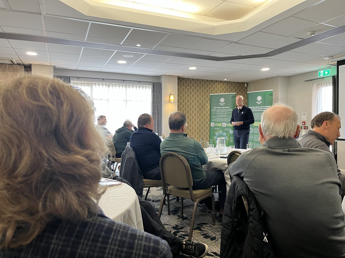 Thank you to @EnglandGolf and @CheshireUnion for the opportunity to speak to club and course managers alongside @RandA, @EnvAgency and others. Key to the future of golf is a collaborative approach to sustainability and the other challenges the game faces