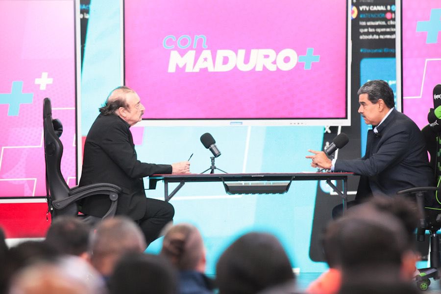 Anoche tuve el placer de volver a entrevistar al Presidente Nicolás Maduro en el marco de su exitoso programa de televisión « Con Maduro + ».