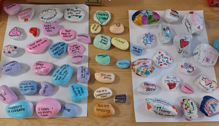 🌟 Have you discovered any colourful rocks around Teesside promoting Maternal Mental Health Week? 🎨 🌺 Our Teesside Perinatal team, are spreading awareness with these creative treasures. If you find one, share and tag us with #MaternalMHMatters.