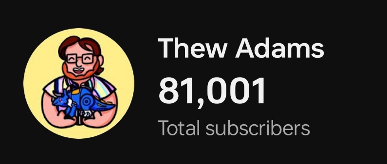 Oop! Just hit 81K on the channel! Thanks so much folks 😁