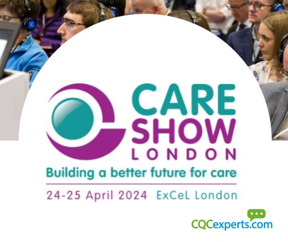 Excited for the Care Show in London tomorrow. No stand this year, but eager to attend talks and network. Say hello if you see us!

#CQCRegistration #CQCCompliance #london #CareShowLDN24 #cqcexperts