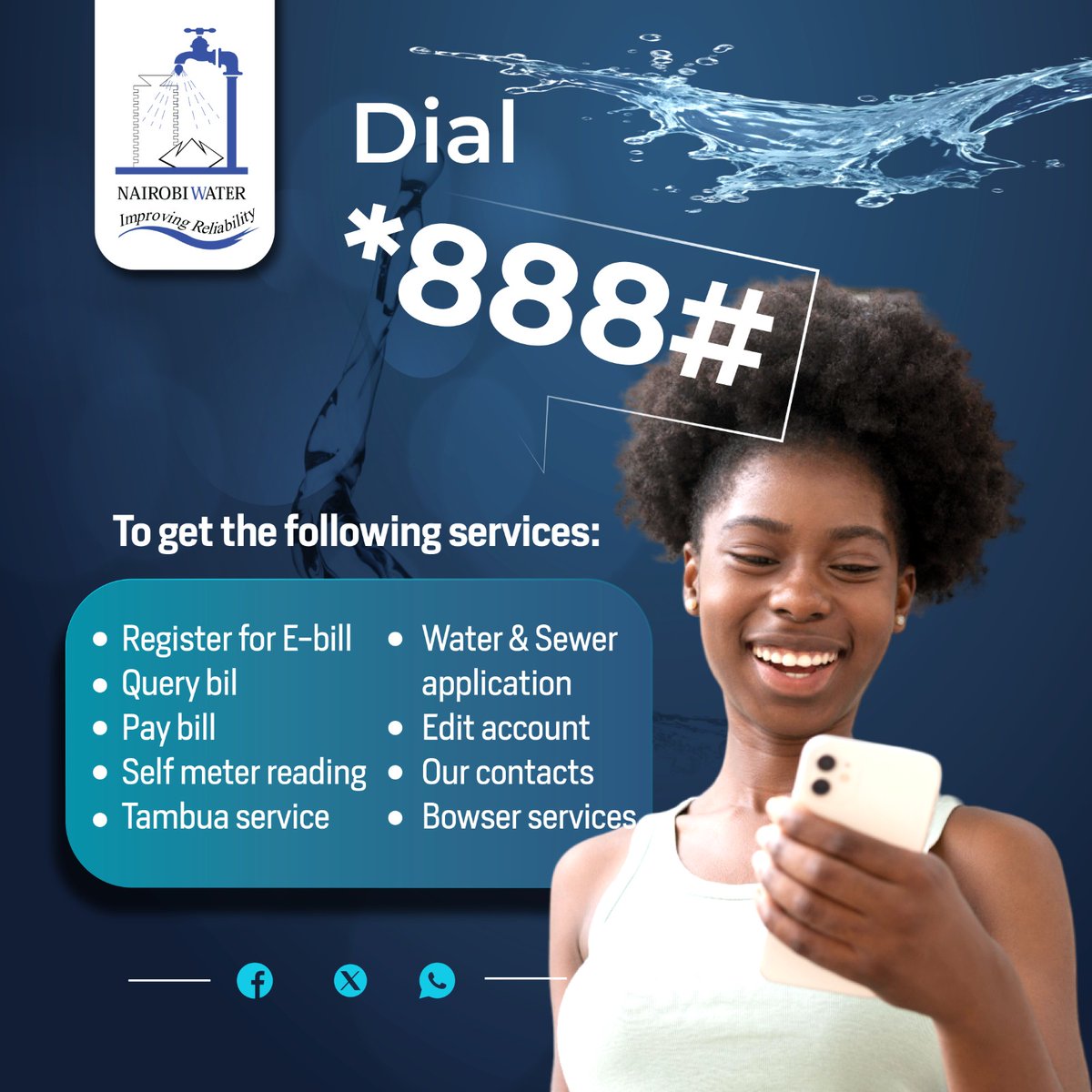 Access our services with ease simply dial *888#