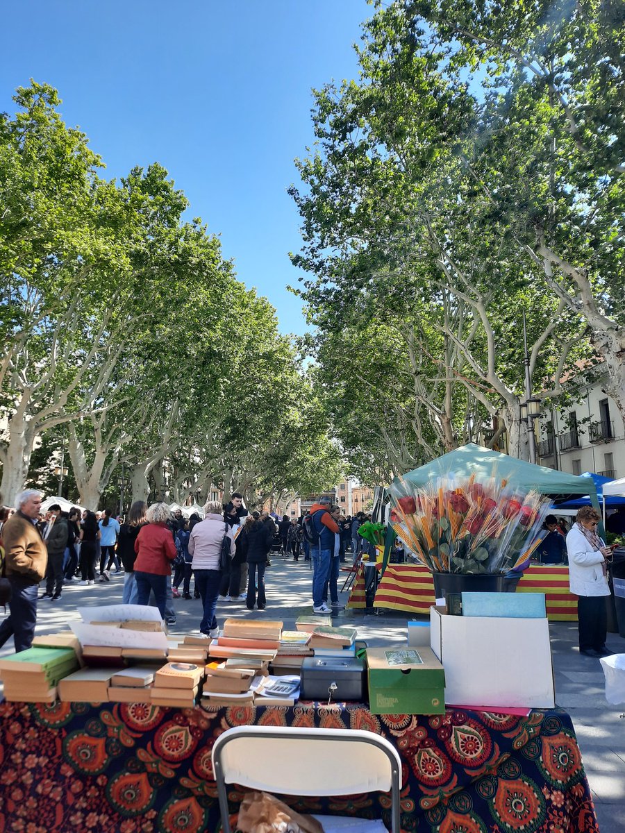 Avui #SantJordi2024  a #Figueres contentes de ser-hi!