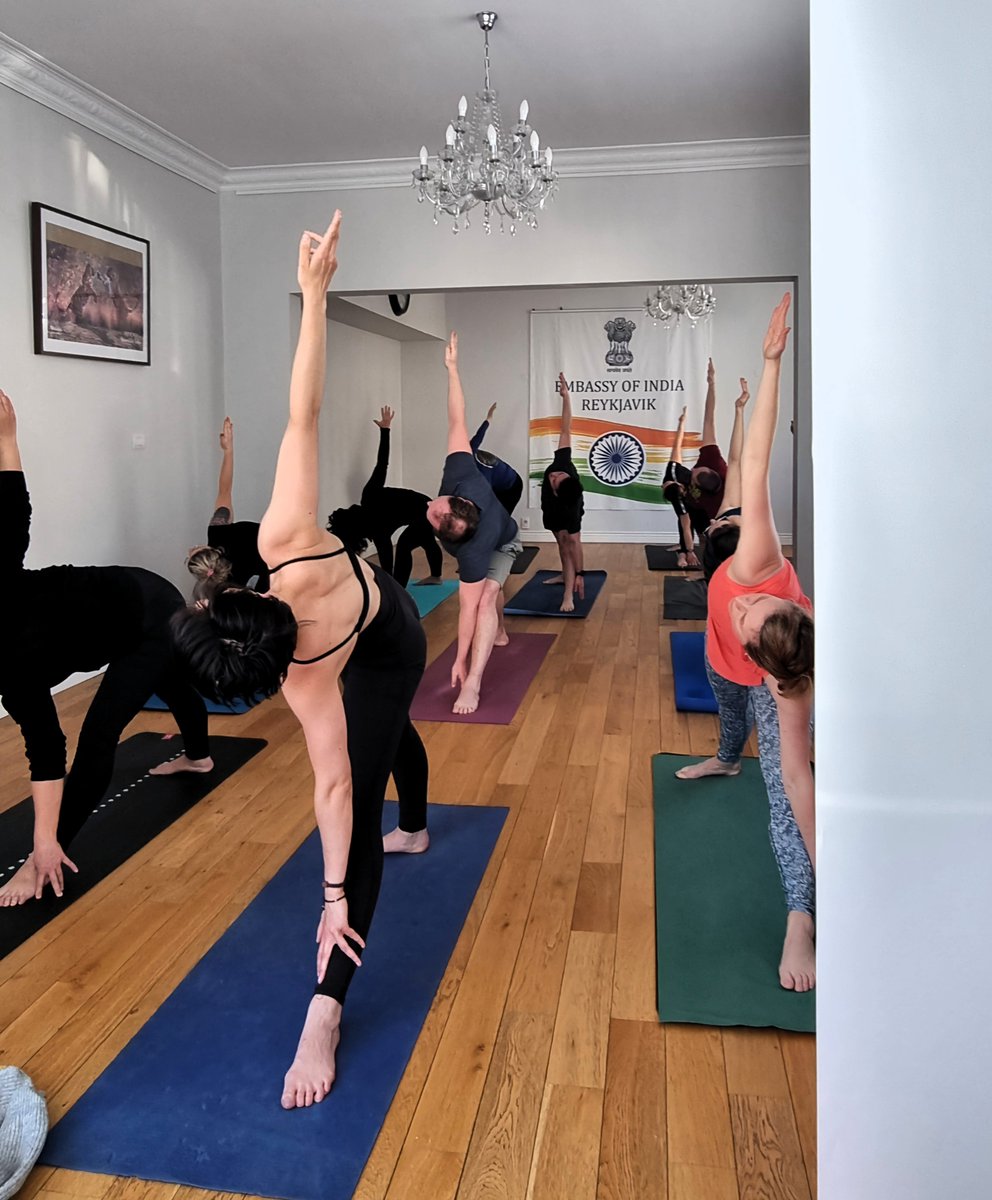 indembiceland's tweet photo. 🧘🧘‍♀️Yoga is a comprehensive instrument for empowering women, encompassing  their physical, mental, social and spiritual wellbeing. 100 Yoga  sessions, 20 plus CYP(Common Yoga Protocol) workshops to participate in  60 days countdown to IDY 2024. @iccr_hq https://t.co/j5KQhTB8tn