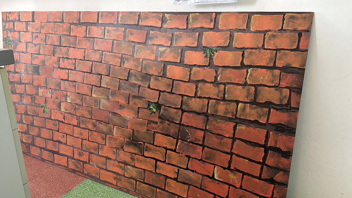 #art wall painting in preparation for our Visual Arts MYP Unit on Street Art #Vlastina PBIS!