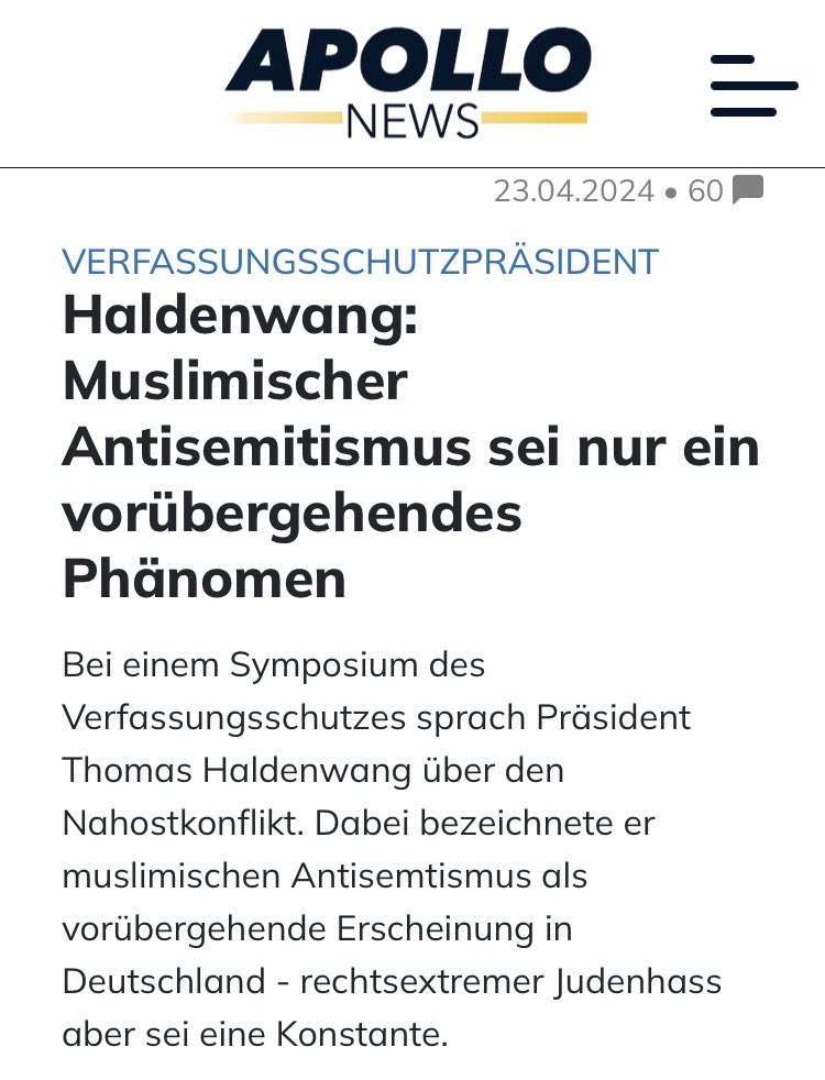 Thomas Haltungszwang:

„Der muslimische Antisemitismus ist nur vorübergehend, der rechte (deutsche) Judenhass wird bleiben.“

Die widerwärtige Dreistigkeit dieses Mannes und seiner Chefin ist beispiellos.