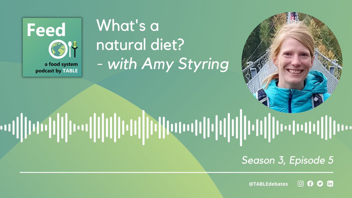 Dr Amy Styring was recorded for the Table Debates podcast episode 'What's a natural diet?' as part of Feed: a food systems podcast season exploring how natural should our food systems be. Listen here: tabledebates.org/podcast/episod…