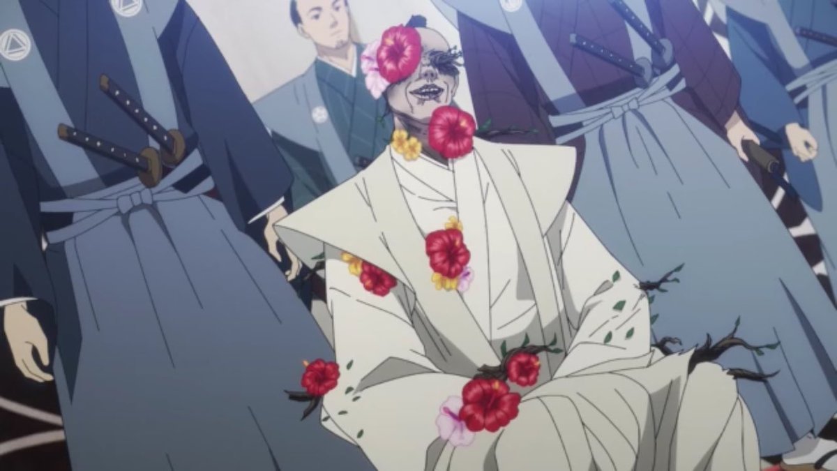 dru_live's tweet image. Hanami out here terrorizing another verse?💀 

#HellsParadise #HP2