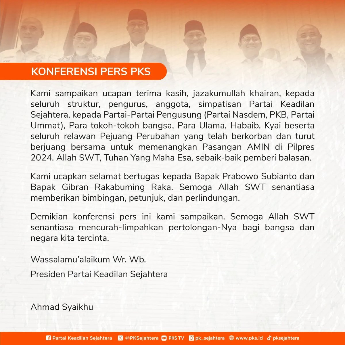 Sikap Partai Keadilan Sejahtera terhadap putusan Mahakamah Konstitusi.

#PKSpembelaRakyat #PKS