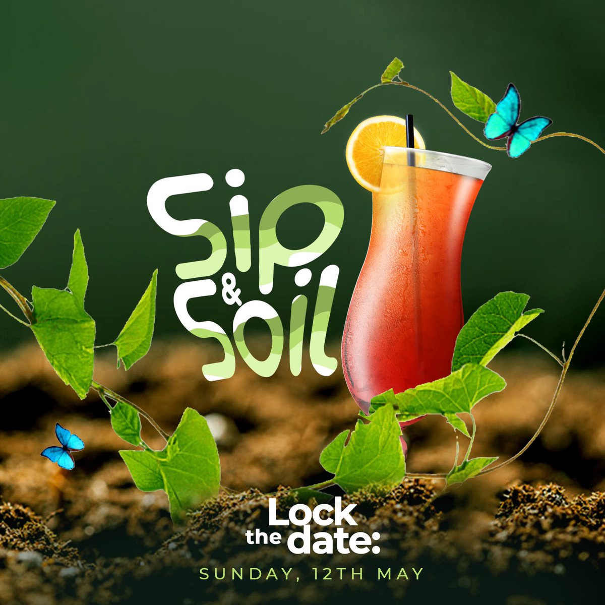 The wait is over! Sunday, 12th May, Lock Your Calendar! We have cooked a beautiful blend with two of my favorite things to do. Thank you @niyilor for doing this with me. #SipAndSoil #APlantInYourSpace #WorldCocktailDay