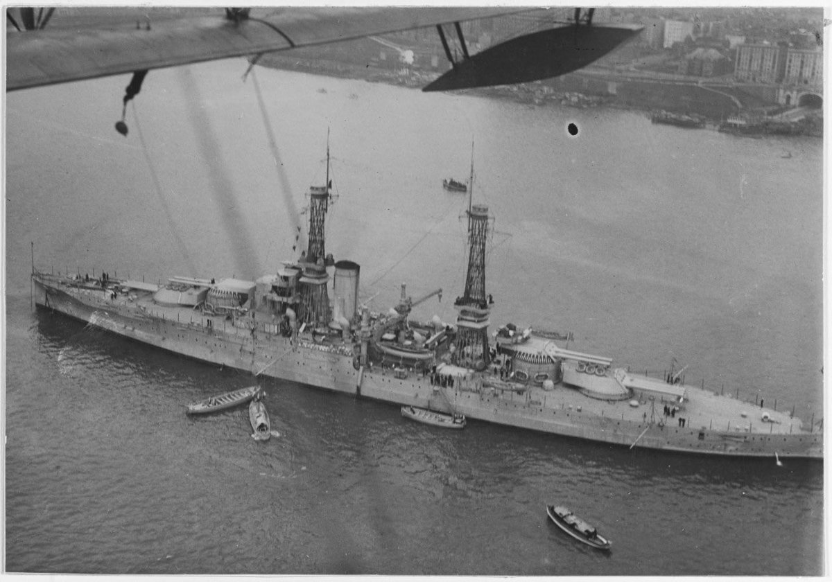 #otd USS Nevada BB-36 off New York City, April 23, 1919. #ussnevada #bb36 #battleship #navalsafari #aviationsafari #aviationpreservation #boneyardsafari