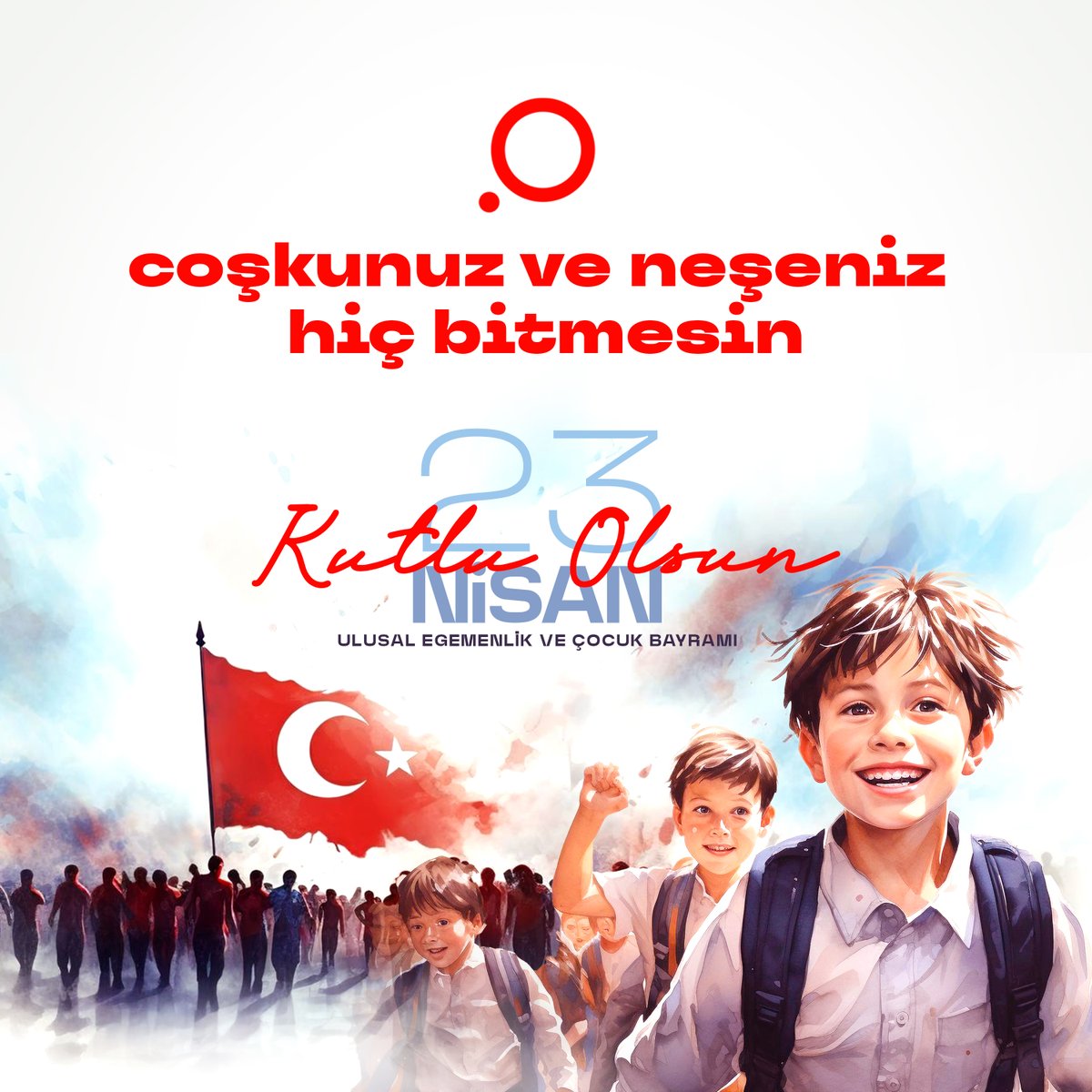 coşkunuz ve neşeniz hiç bitmesin !
23 Nisan Ulusal Egemenlik ve Çocuk Bayramı Kutlu Olsun..
.
.
.
#23nisanulusalegemenlikveçocukbayramı #kreactifmedya #23NisanKutluOlsun