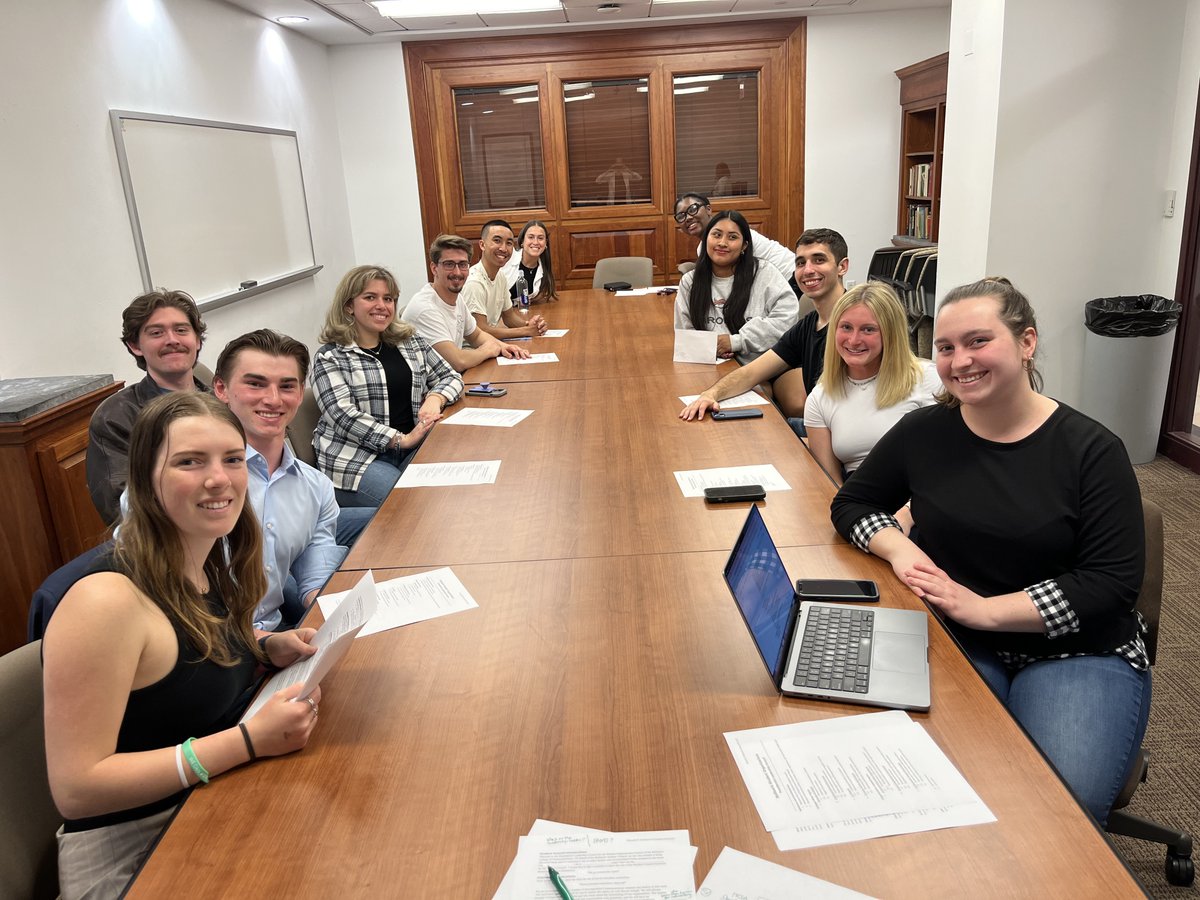 One of my favorite moments from 2024: Meeting with the outstanding student leaders from @PSUBellisario to get their ideas for improving our work. Thank you, @PSUCommStuCo, for making this possible! #inspiration