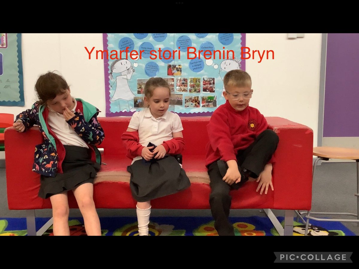 Blwyddyn 1 yn ymarfer llefaru stori Brenin Bryn heddiw. 👑 Blwyddyn 1 practicing the story of Brenin Bryn #DSLlyth