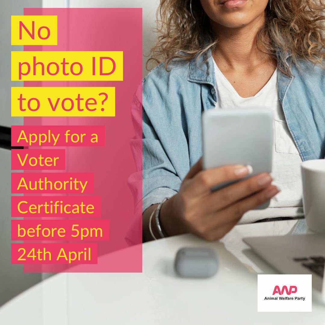 🗳️If you want to vote in the upcoming May 2nd elections but don’t have an accepted form of photo ID there’s still time to apply for a ‘Voter Authority Certificate’. 

➡️ Apply before 5pm Weds 24th April at: gov.uk/apply-for-phot…

Shares appreciated 🙏🏽

#Democracy #RightToVote