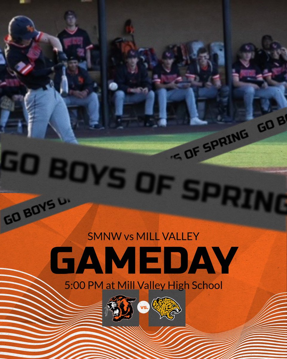 GAMEDAY <a href="/SmnwBaseball/">SMNW Cougar Baseball</a> swings back into SFL action when they travel to Mill Valley to take on the Jaguars.  First pitch schedule for 5:00 p.m.  Good luck to the Boys of Spring.  @SMNW_Office