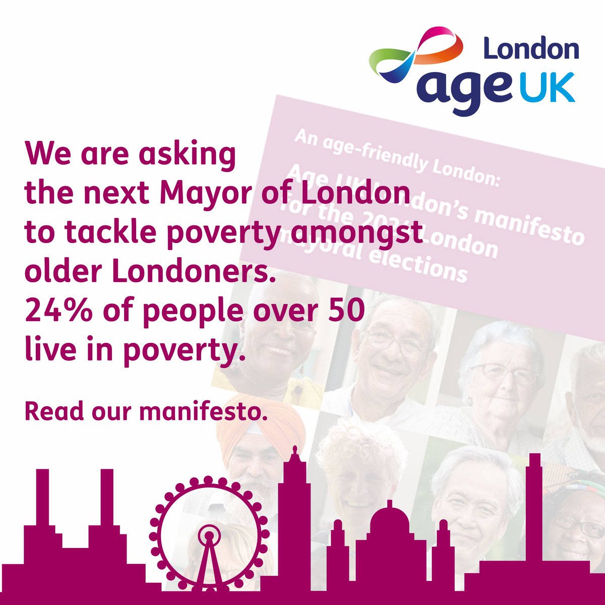 Older Londoners are struggling daily with the cost-of-living. This is something that the new Mayor must address and help take them out of poverty with the support they need. We set out what we think the new mayor can do in our manifesto. bit.ly/2024manifesto