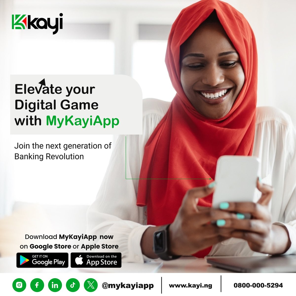 Elevate your digital game with MyKayiApp! Connect, transact, and experience the future of finance. Download MyKayiApp now on Google Store or Apple Store and join the next-gen banking revolution.
#MyKayiApp #NowLive #Kayiway #DownloadNow #Bankingwithoutlimits #downloadmykayiapp