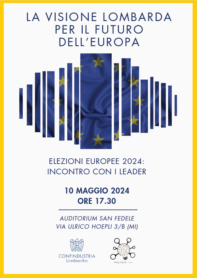 📢 'La visione lombarda per il futuro dell'Europa': Confindustria Lombardia, in collaborazione con <a href="/politicshub_/">Politics Hub APS</a>, incontra i leader e i candidati alle #Elezionieuropee2024.

Al centro del dibattito le priorità e le proposte dell'industria lombarda per il futuro governo 🇪🇺
