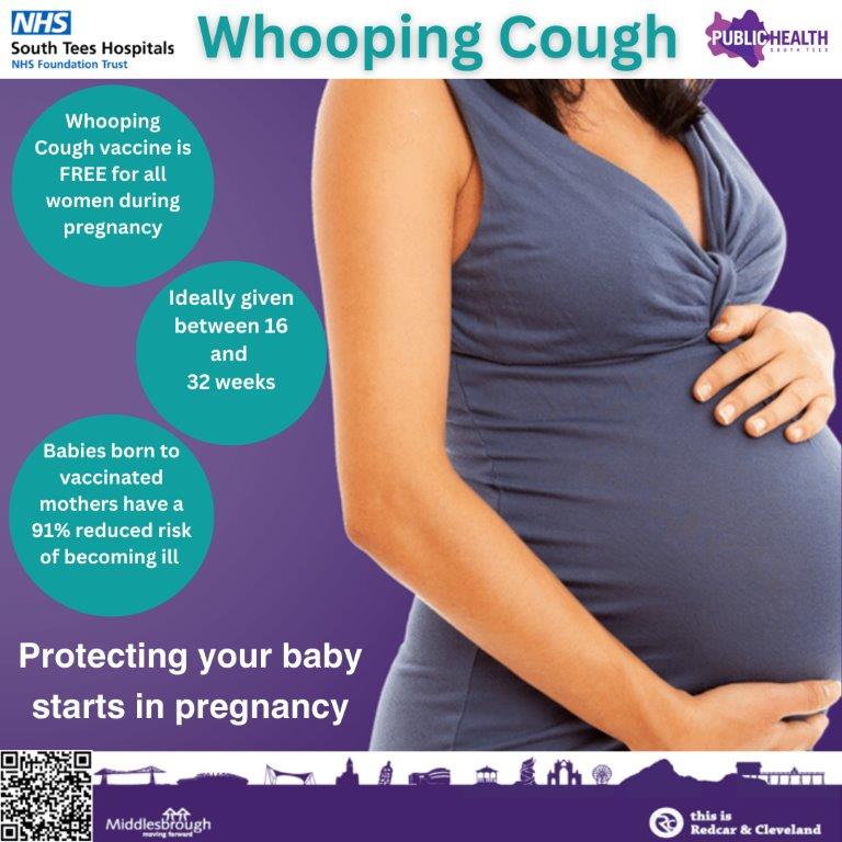 At your 20 week scan you should be offered the FREE whooping cough vaccine. This vaccine protects your baby from birth until they are old enough to start their routine vaccinations. Ask a member of staff at your next scan about the Whooping Cough vaccine. nhs.uk/pregnancy/keep…