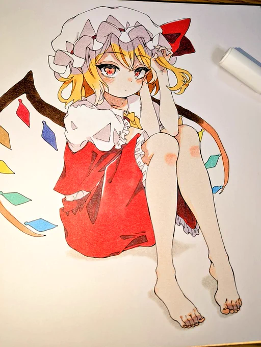 髪を結ってるフランちゃん色紙! 