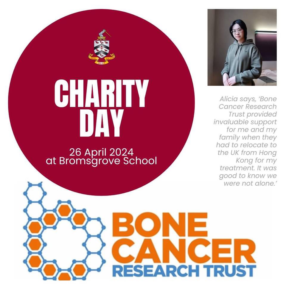 This Friday, the Senior School will be holding a charity day in aid of the Bone Cancer Research Trust. Pupils and staff are invited to donate at least £2 to support the work of the charity, and to help others. Thank you for your support.