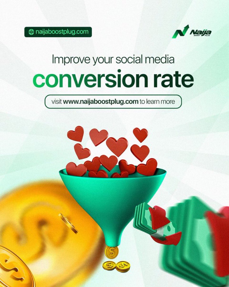 To improve your social media conversation rate! Visit naijaboostplug.com to acquire followers, likes, comments, genuine views, YouTube subscribers, and more. #NaijaBoostPlug