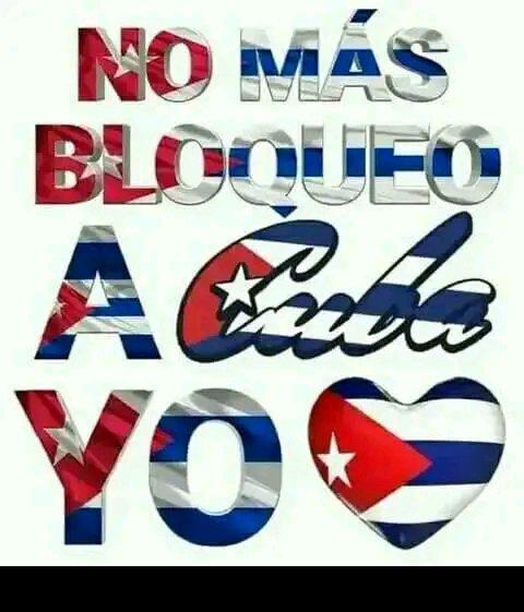 🔔🔔🔔#Cuba... vamos a continuar exigiendo el cese de lo que ha sido un mecanismo hostil y despiadado...

📌Vamos a continuar luchando porque somos un pueblo unido que resiste y vence...

#MejorSinBloqueo
#DeZurdaTeam