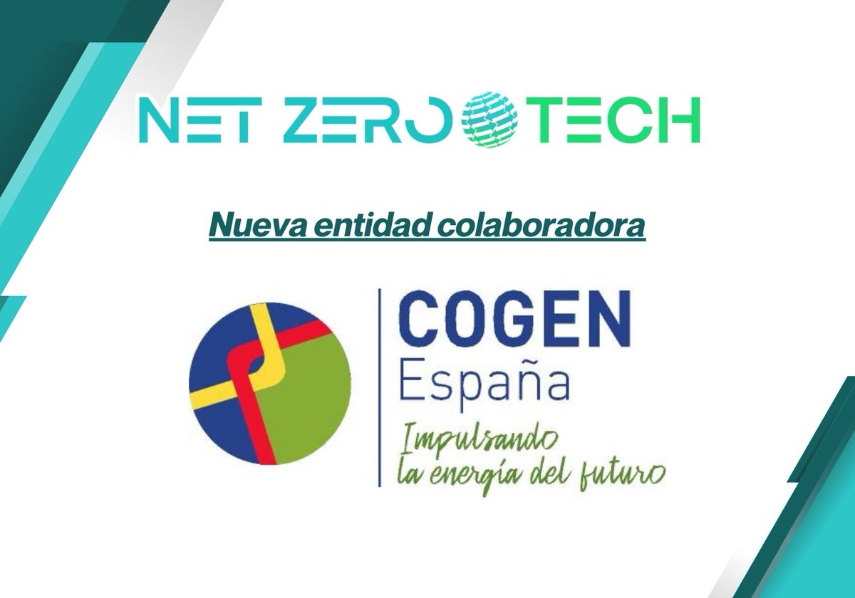 👏 ¡Damos la bienvenida a @cogenspain como nueva entidad colaboradora de la @FeriaNetZero! 💚¡Bienvenidos a bordo! Juntos, estamos impulsando el cambio hacia un mundo más limpio y próspero. #Energía #Sostenibilidad #Descarbonización