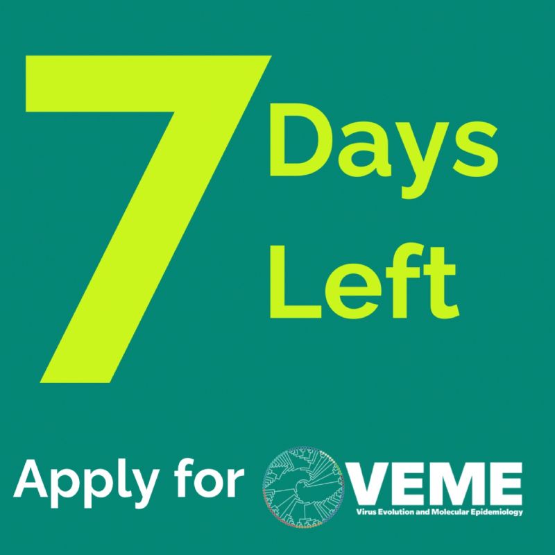 Ready to network, learn, and engage with global experts? Join us at #VEME2024 in Brasília! Apply by April 30 for the 28th International Workshop on Virus Evolution & Molecular Epidemiology. Scholarships available! Details & apply: veme.climade.health