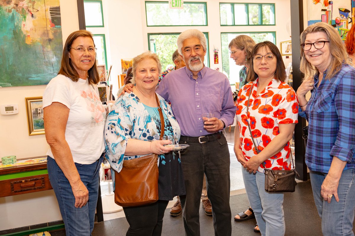 Grateful for the overwhelming support at the opening reception of Tribute to Tina! 🎉 Thank you to everyone who joined us in honoring her legacy. 💫 #TributeToTina  #openingreception  #artexhibit #jorfineartgallery #claytonca #eastbay