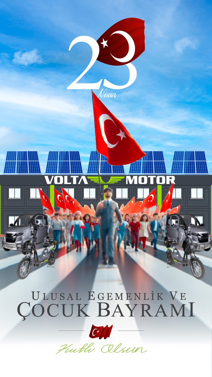 23 Nisan Ulusal Egemenlik ve Çocuk Bayramı kutlu olsun!

Happy National Sovereignty and Children's Day!

-------------------------
#VoltaMotor #23Nisan #23NisanUlusalEgemenlikveÇocukBayramı #ElektrikliAraçlar #Sürdürülebilirlik