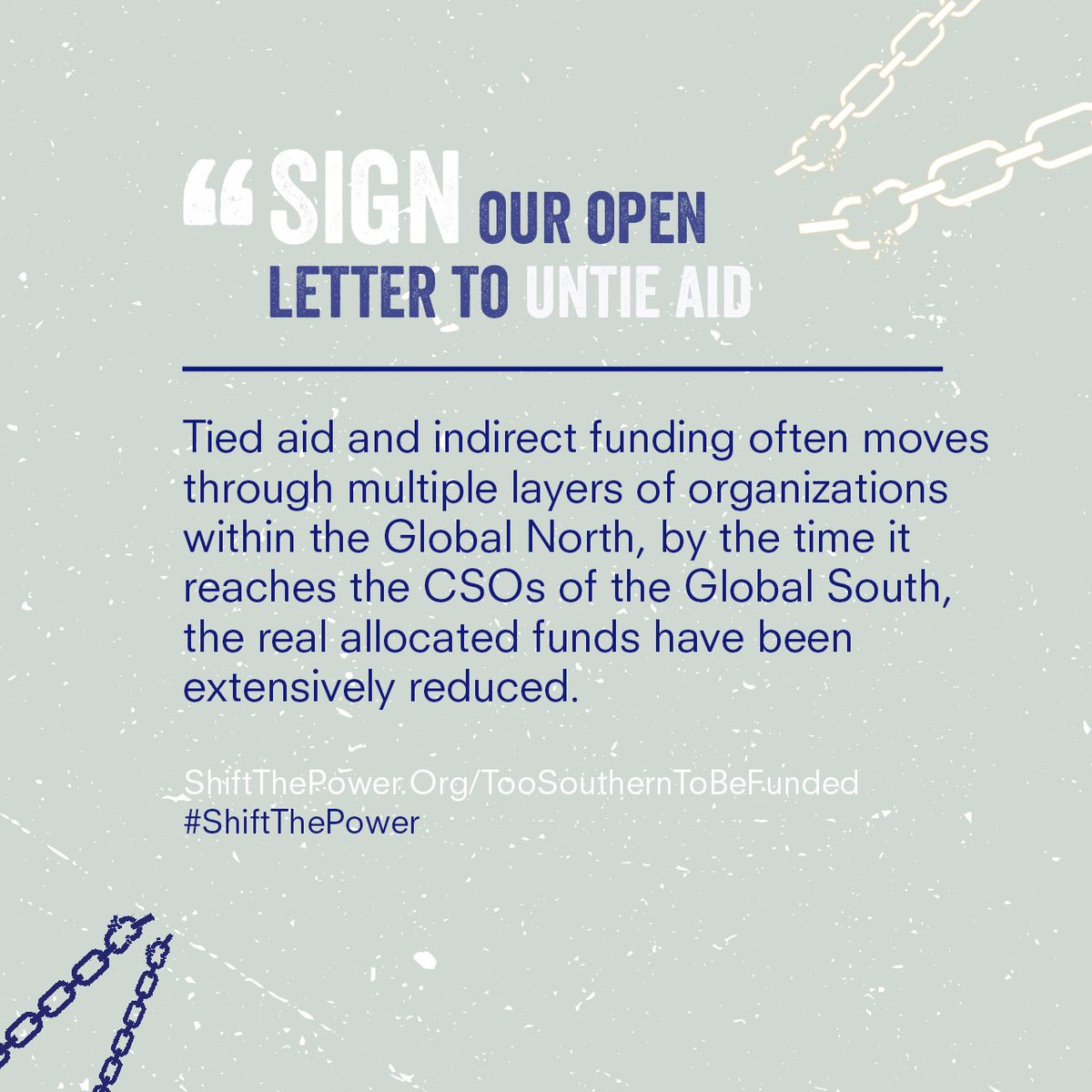 We're not asking for charity – we're demanding justice. Sign our open letter and join the #ShiftThePower movement in advocating for equality for all, because being "too southern" shouldn't mean being denied equal opportunities for growth and prosperity.

shiftthepower.org/toosoutherntob…