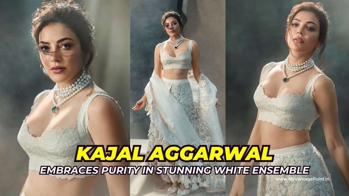 Kajal Aggarwal in White Dress Embraces Purity #KajalAggarwal #KajalAgarwal #Kajalism #Fashion #SwanDress #WhiteDress More Pics: myvantagepoint.in/kajal-aggarwal…