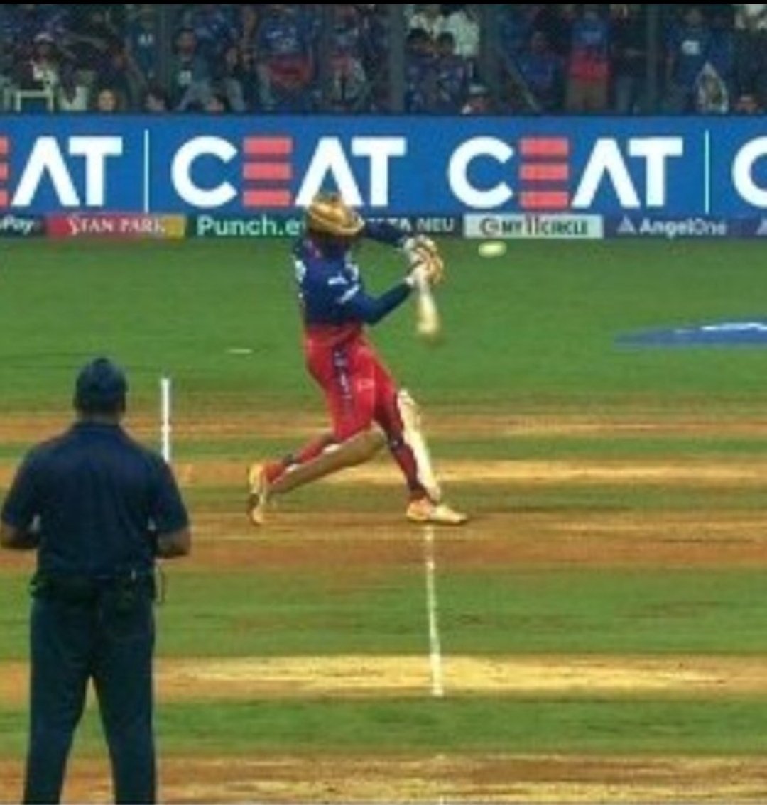 RCB vs MI - It was given a fair delivery by the third umpire.