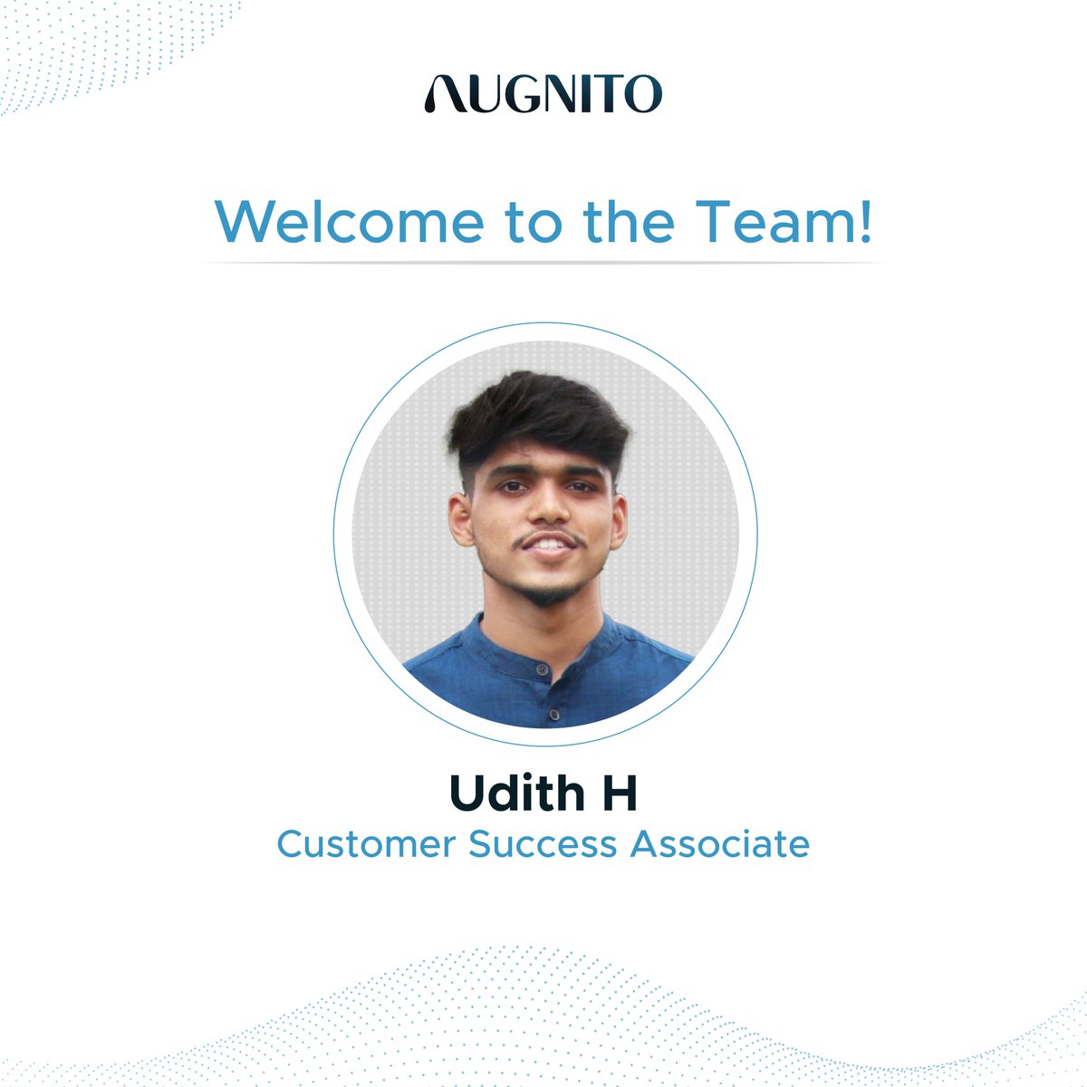 We are elated to officially welcome Udith H as a Customer Success Associate to the @Augnito team! Let's Celebrate & Innovate Together! 👏 #WelcometotheTeam #TeamAugnito #Announcements #Hiring #Healthcare #Healthtech